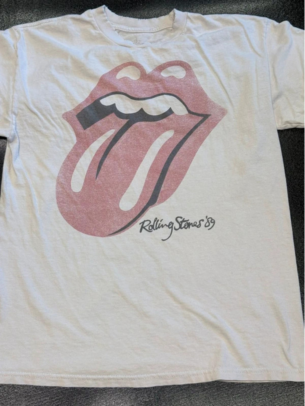 Rolling Stones ’89 Tongue Logo T-Shirt Size Medium 1402